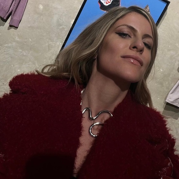 NWT Silver Snake Necklace choker unique all saints chain Happily Grey - Picture 3 of 5